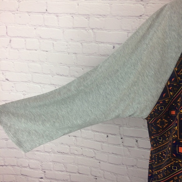 SOFT Ladies Baseball T retro geometric print comfy - Picture 3 of 8